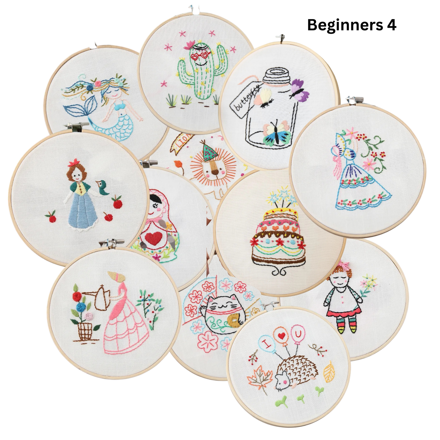 Embroidery Kits For Beginners Embroidery Starter Kits Older Child Friendly DIY Cross Stitch Easy Patterns Beginner 4 Embroidery kit Embroidery Kits
