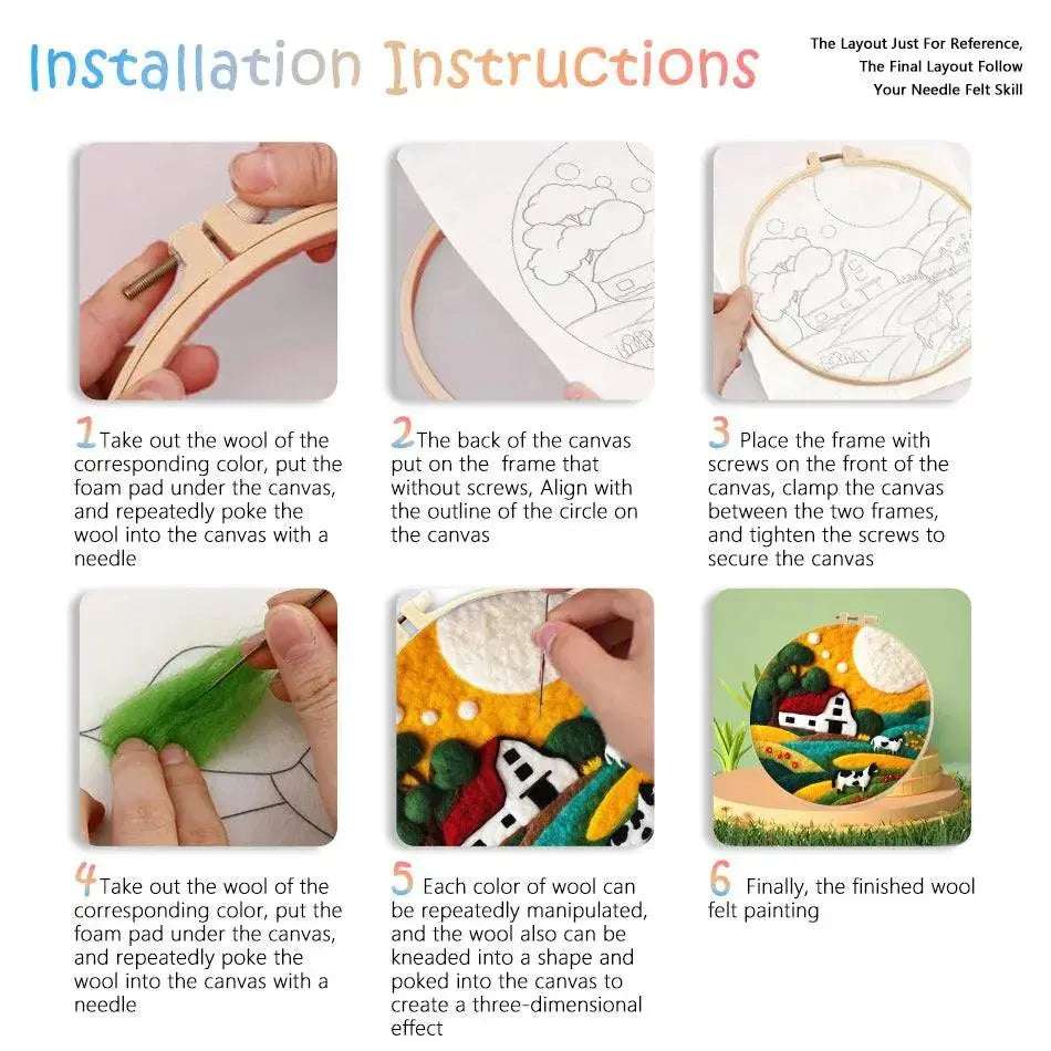 2D Animal Needle Felting Kit, 2D Sheep Needle Felting Kit, Squirrel needle felting, Hedgehog Needle Felting Kit 2D Needle Felting Kit 2D Needle Felting, the wonderful art of wool painting