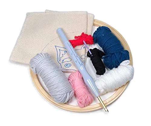 Schnauser Dog Punch Needle Kit Punch Kit Punch Needle Kits Beginner Friendly Designs for Creative Art Projects