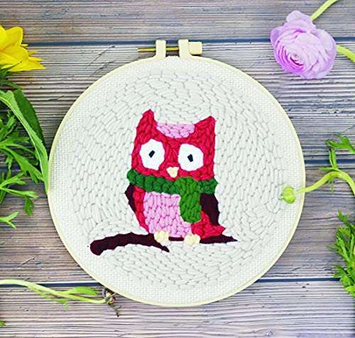 Owl Punch Needle kit Punch Needle kit Punch Needle Kits Beginner Friendly Designs for Creative Art Projects