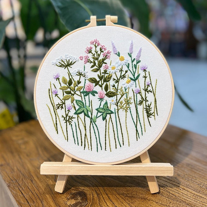 Beginners Summer Meadow Flower Embroidery Kits