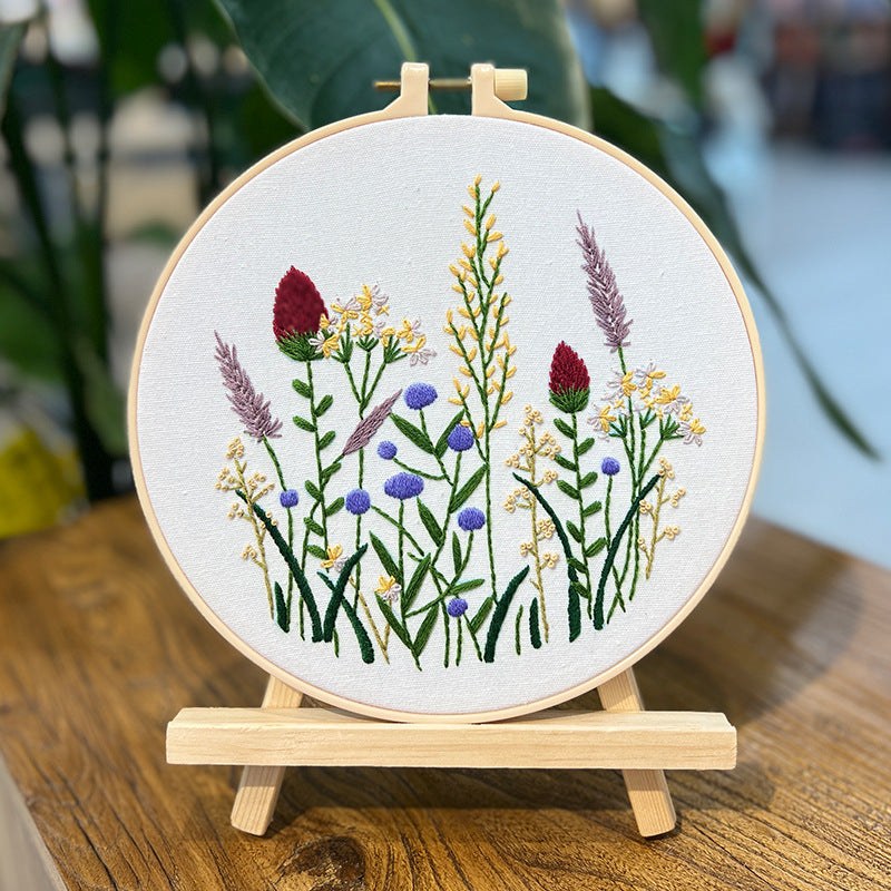 Beginners Summer Meadow Flower Embroidery Kits