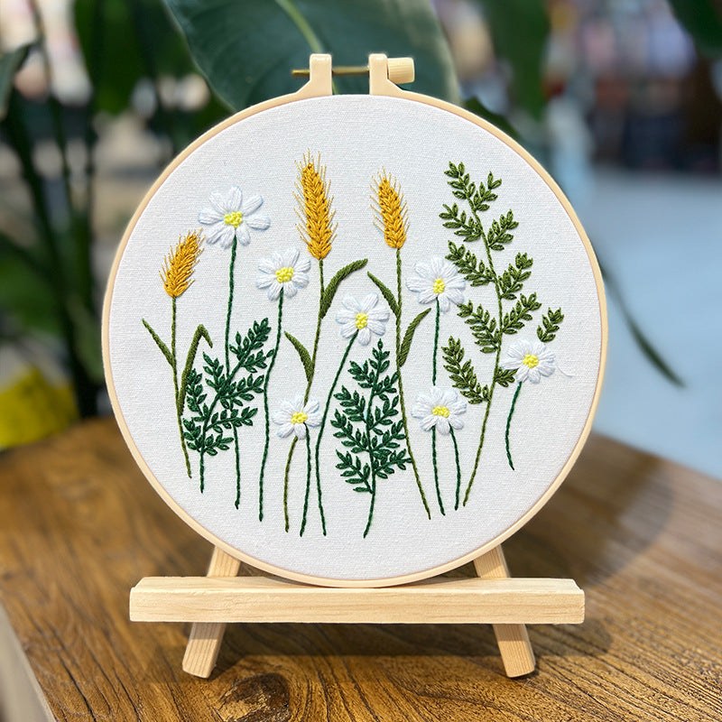 Beginners Summer Meadow Flower Embroidery Kits