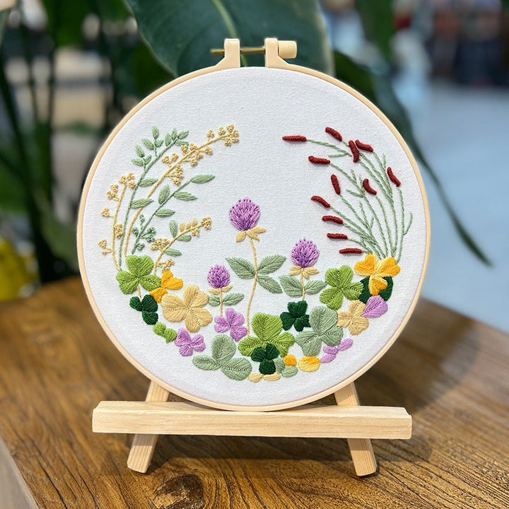 Beginners Summer Meadow Flower Embroidery Kits