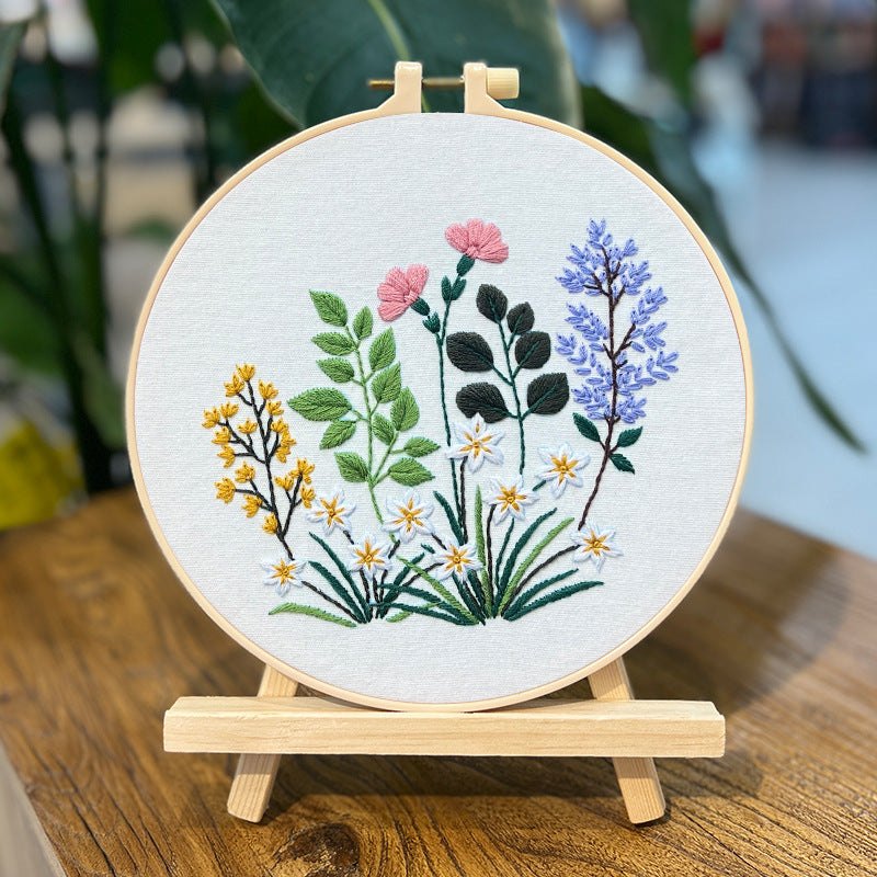 Beginners Summer Meadow Flower Embroidery Kits