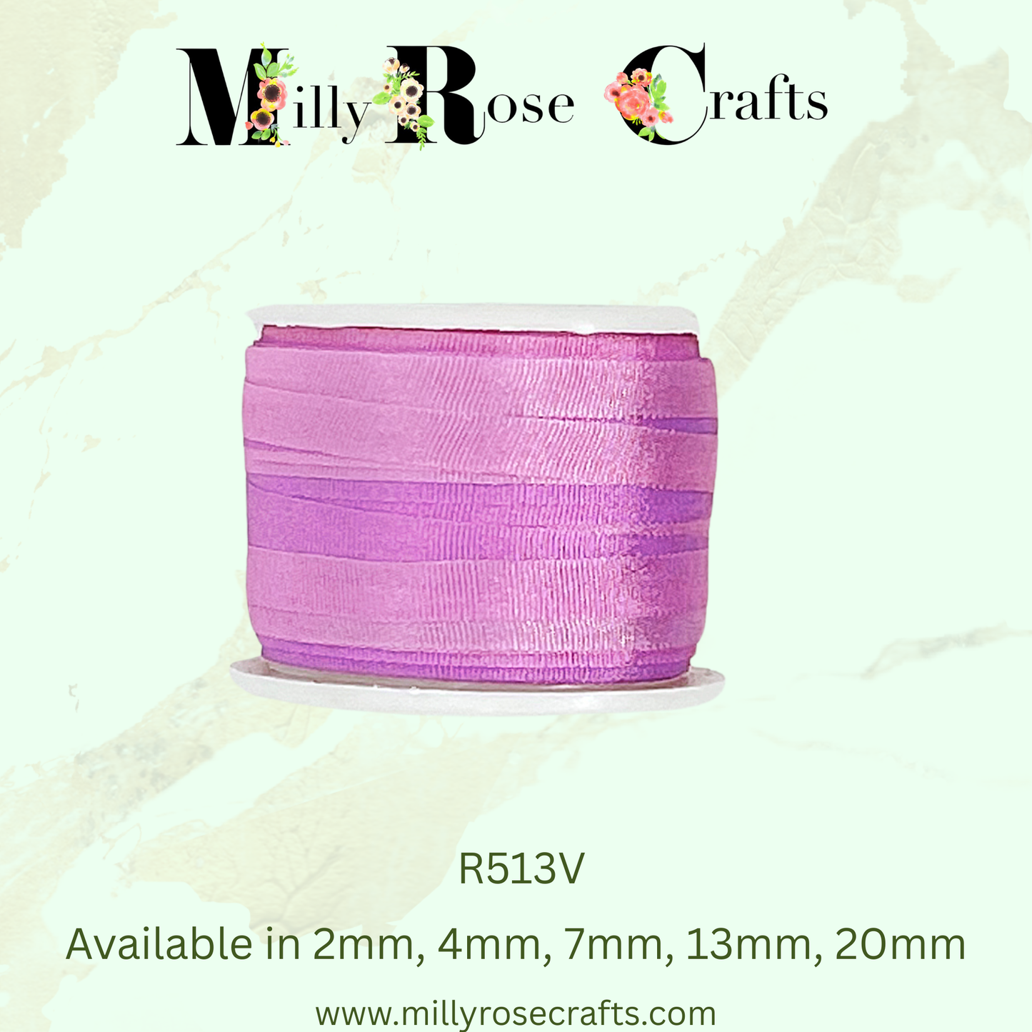Hand-Dyed Style 100% Mulberry Silk Ribbon Variegated Artisan Collection 2mm,4mm,7mm,13mm,20mm width