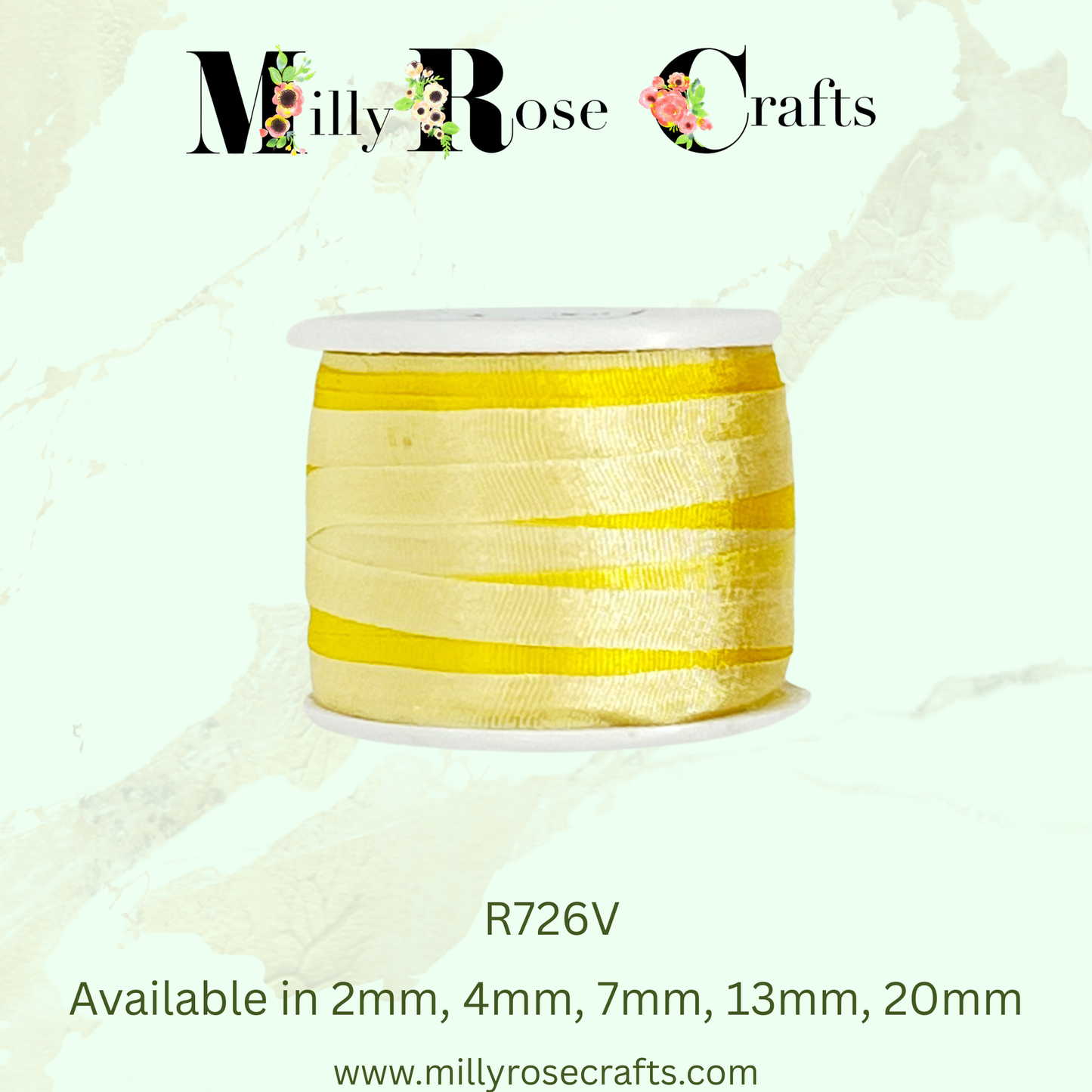 Hand-Dyed Style 100% Mulberry Silk Ribbon Variegated Artisan Collection 2mm,4mm,7mm,13mm,20mm width