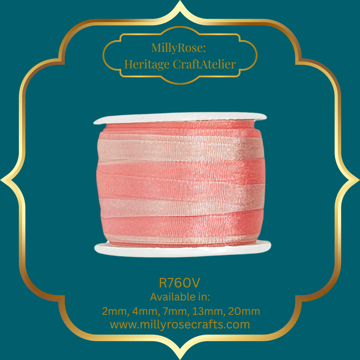 Hand-Dyed Style 100% Mulberry Silk Ribbon Variegated Artisan Collection 2mm,4mm,7mm,13mm,20mm width
