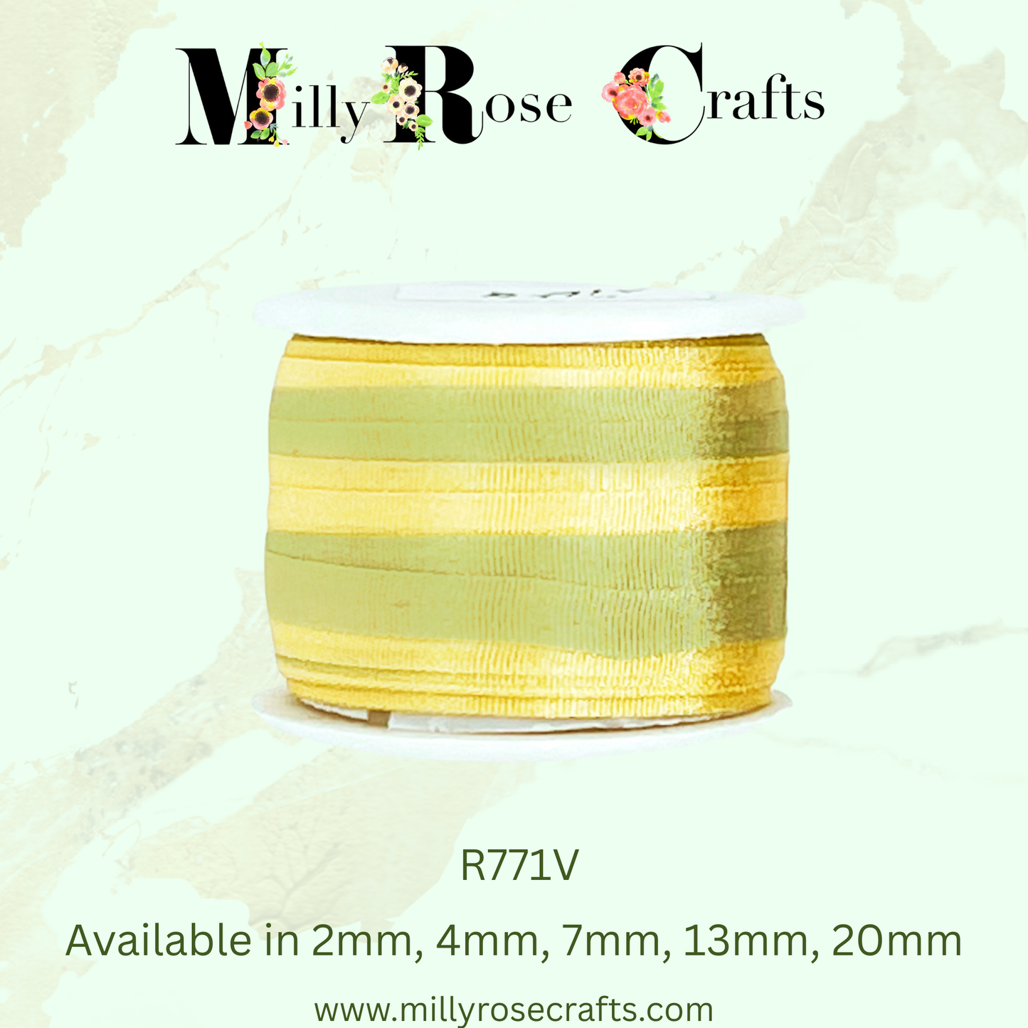 Hand-Dyed Style 100% Mulberry Silk Ribbon Variegated Artisan Collection 2mm,4mm,7mm,13mm,20mm width