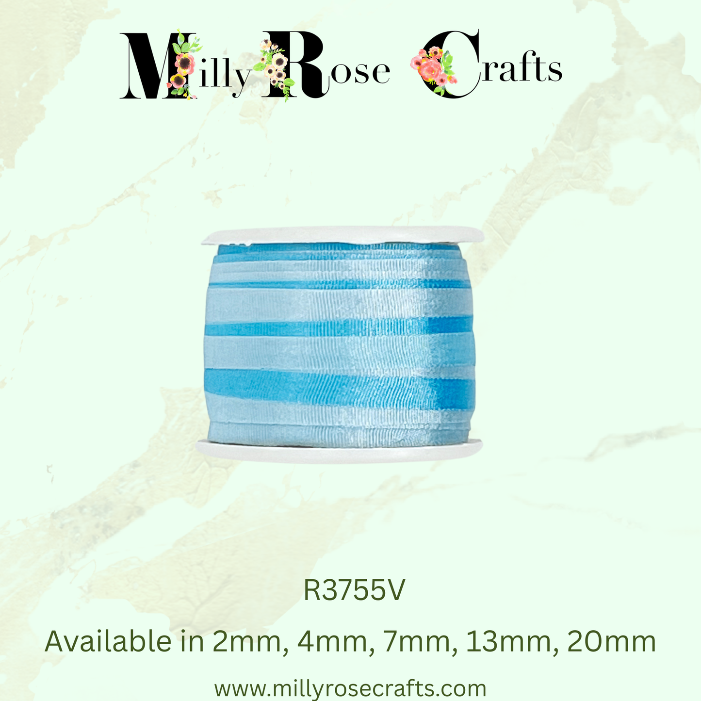 Hand-Dyed Style 100% Mulberry Silk Ribbon Variegated Artisan Collection 2mm,4mm,7mm,13mm,20mm width