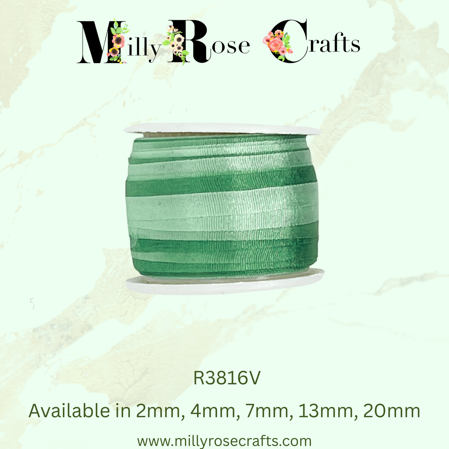 Hand-Dyed Style 100% Mulberry Silk Ribbon Variegated Artisan Collection 2mm,4mm,7mm,13mm,20mm width