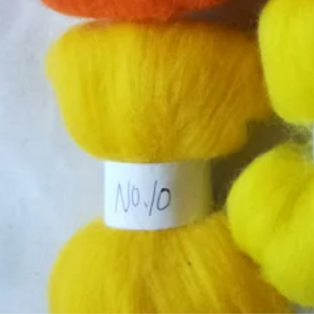 Yellow Tones 70s Australian Merino wool for needle felting