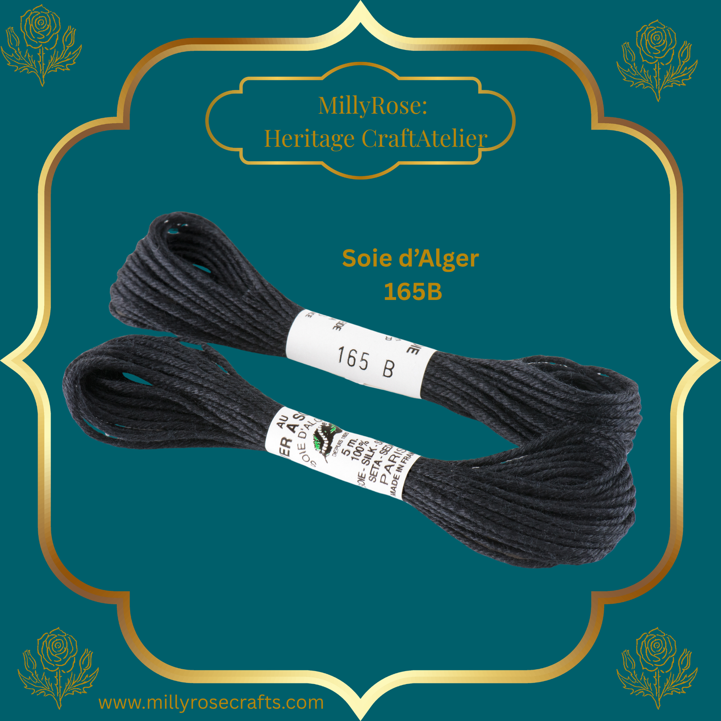 Au Ver à Soie – Soie d'Alger Silk Thread | Premium 7-Ply Embroidery Skeins 141-145B, 146A, 161 163 165B