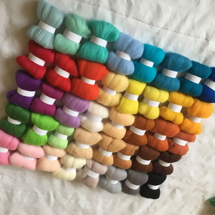  40 colour 70s Australian Merino Wool Needle Felting Kit 