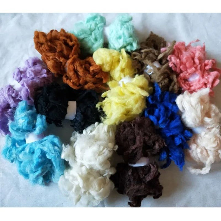 Curly Alpaca wool for needle felting