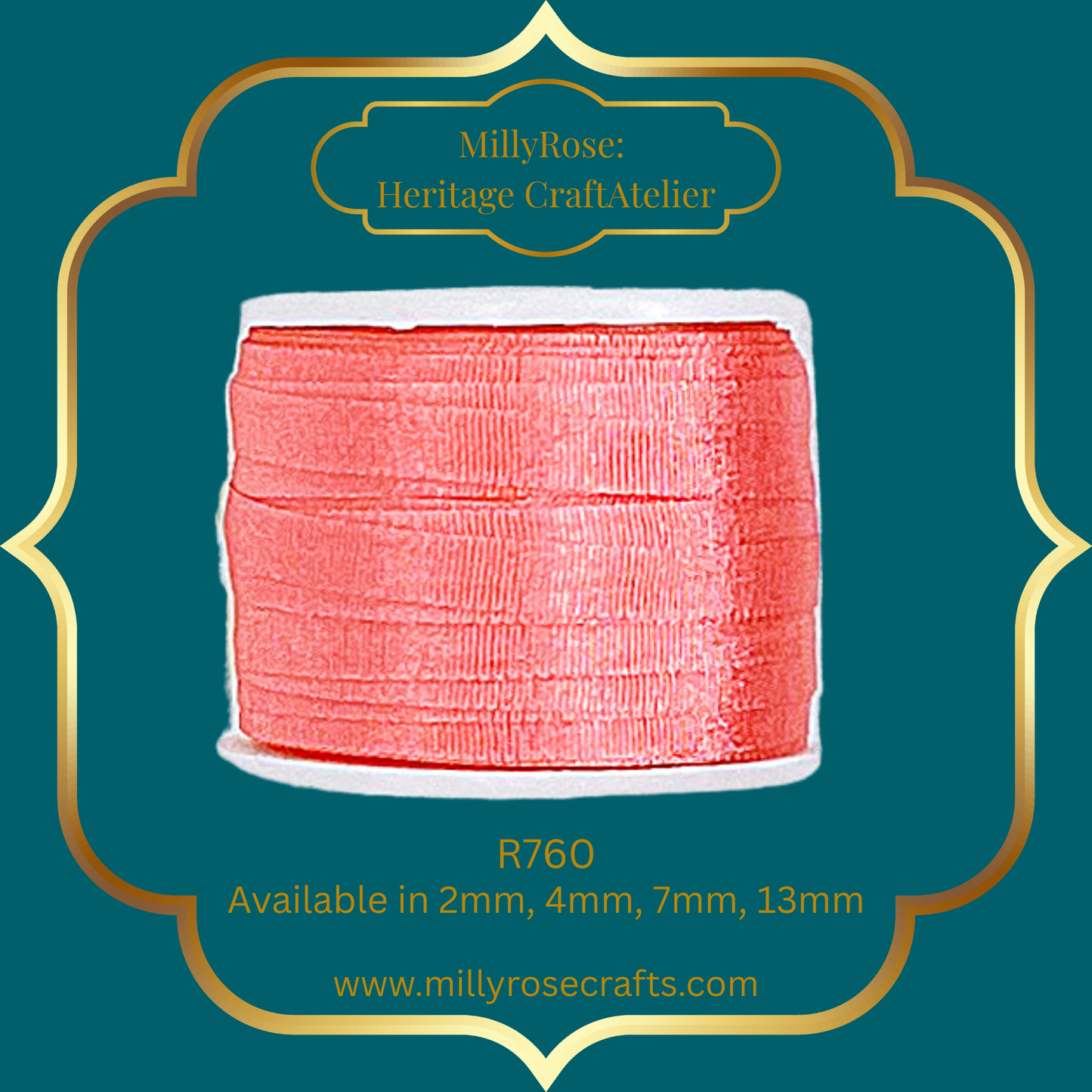 Premium 100% Mulberry Silk Ribbon  Artisan Single Color Collection 2mm,4mm,7mm,13mm,20mm widths