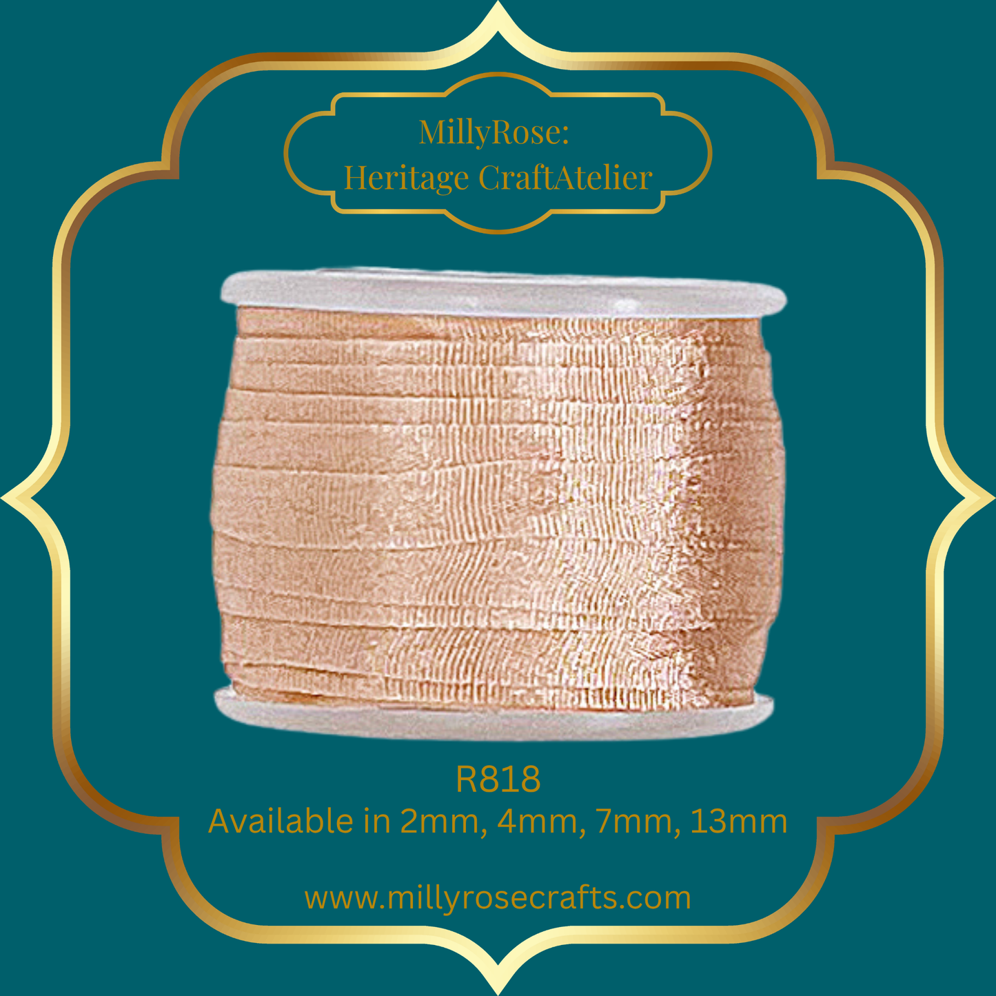 Premium 100% Mulberry Silk Ribbon  Artisan Single Color Collection 2mm,4mm,7mm,13mm,20mm widths