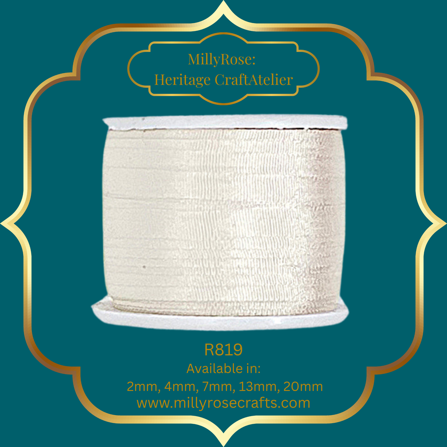Premium 100% Mulberry Silk Ribbon  Artisan Single Color Collection 2mm,4mm,7mm,13mm,20mm widths