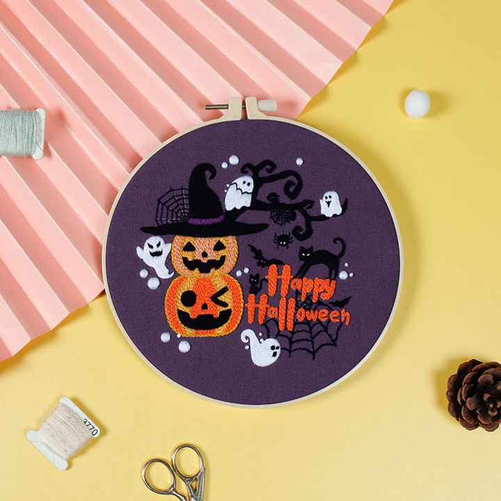 Complete Halloween Embroidery Kit