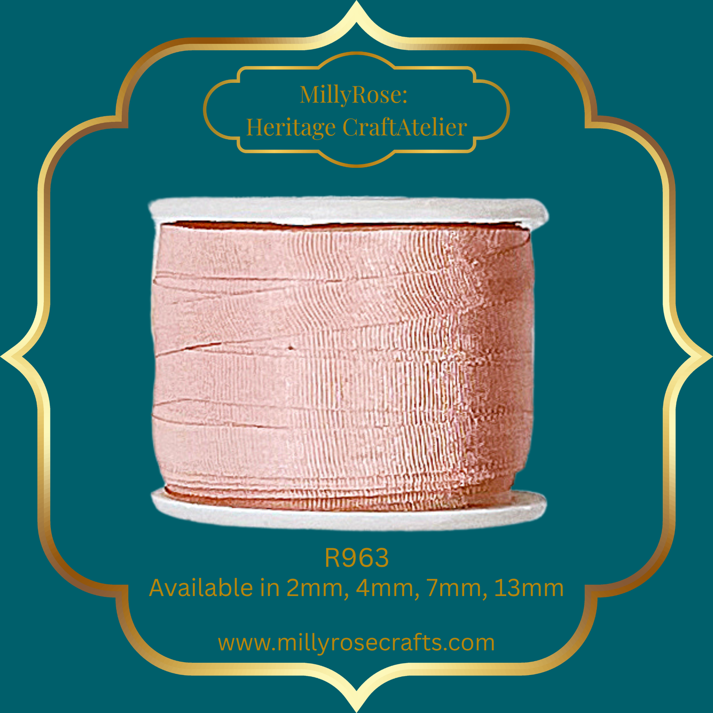 Premium 100% Mulberry Silk Ribbon  Artisan Single Color Collection 2mm,4mm,7mm,13mm,20mm widths