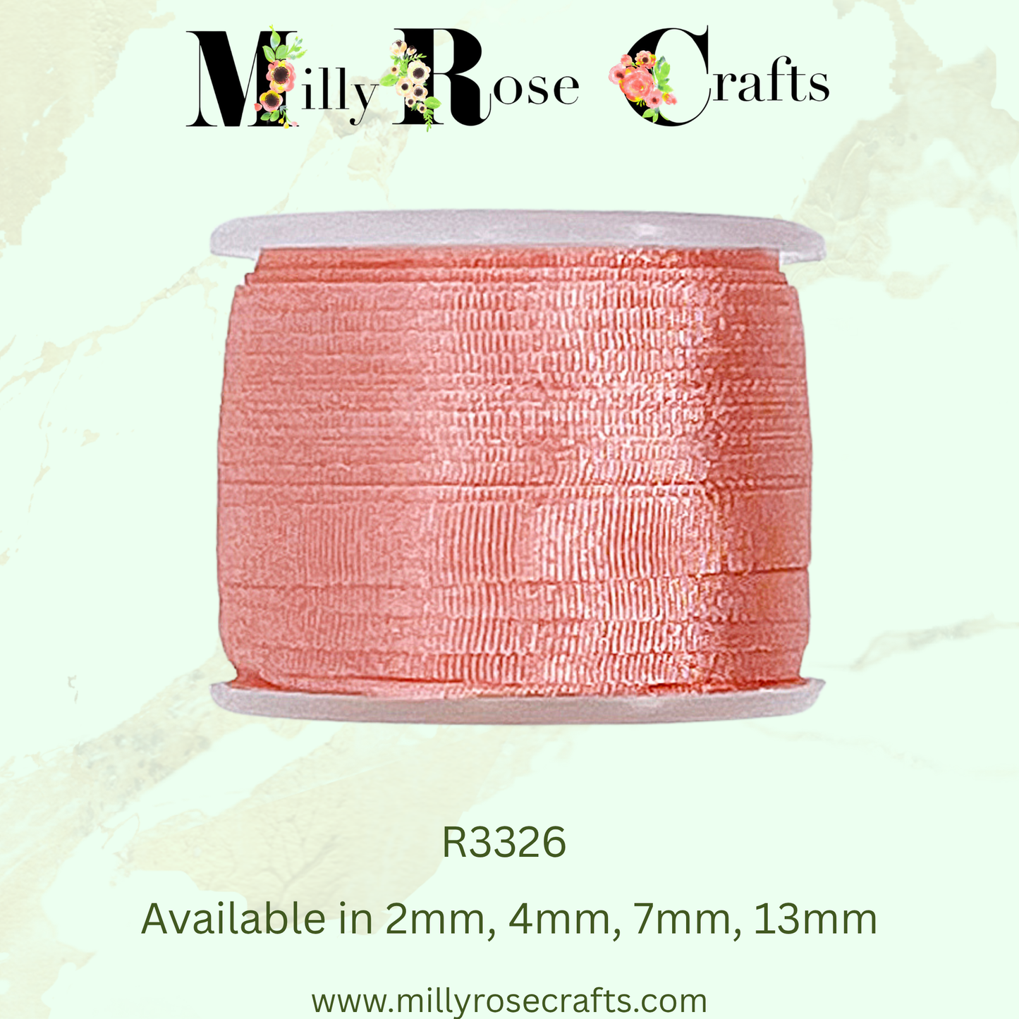 Premium 100% Mulberry Silk Ribbon  Artisan Single Color Collection 2mm,4mm,7mm,13mm,20mm widths