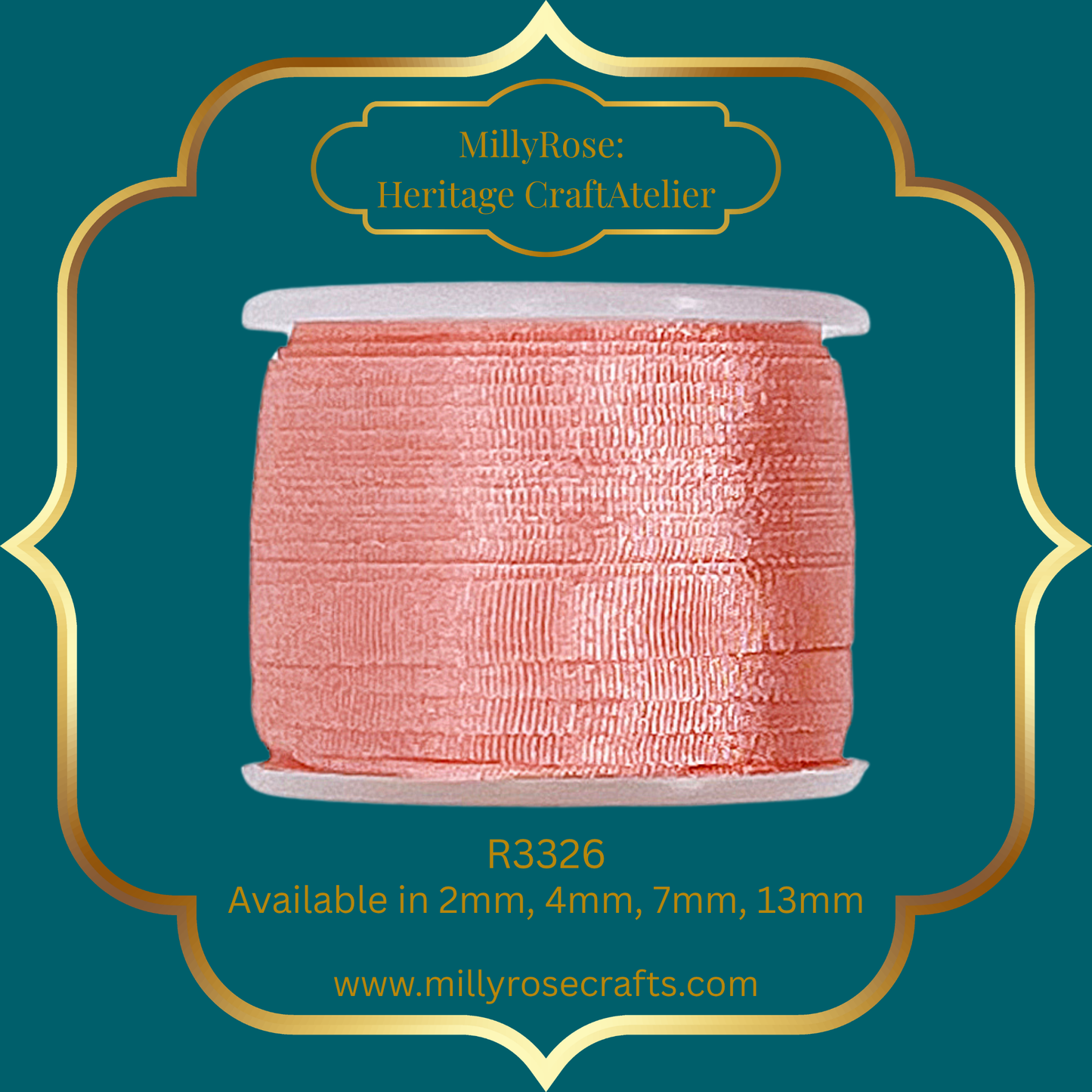 Premium 100% Mulberry Silk Ribbon  Artisan Single Color Collection 2mm,4mm,7mm,13mm,20mm widths