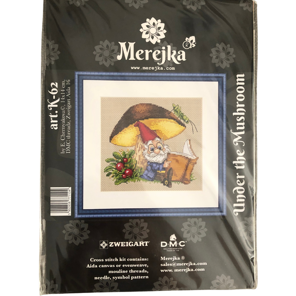 Merejka Under the Mushroom Counted Cross Stitch Kit