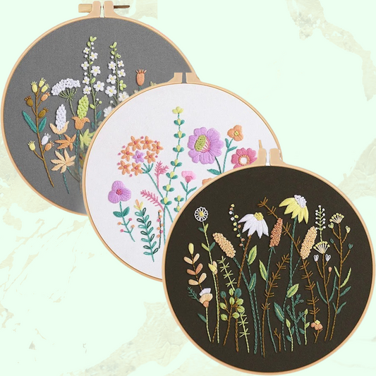 Sampler Embroidery Kits DIY Beginner Adults Starter Embroidery Kit Stamped Flower Cross Stitch Craft Gift Idea Embroidery kit Embroidery Kits