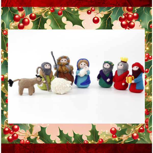 Nativity Needle Felting Kit, Christmas Needle felting Kit, Ideal Craft Gift Idea