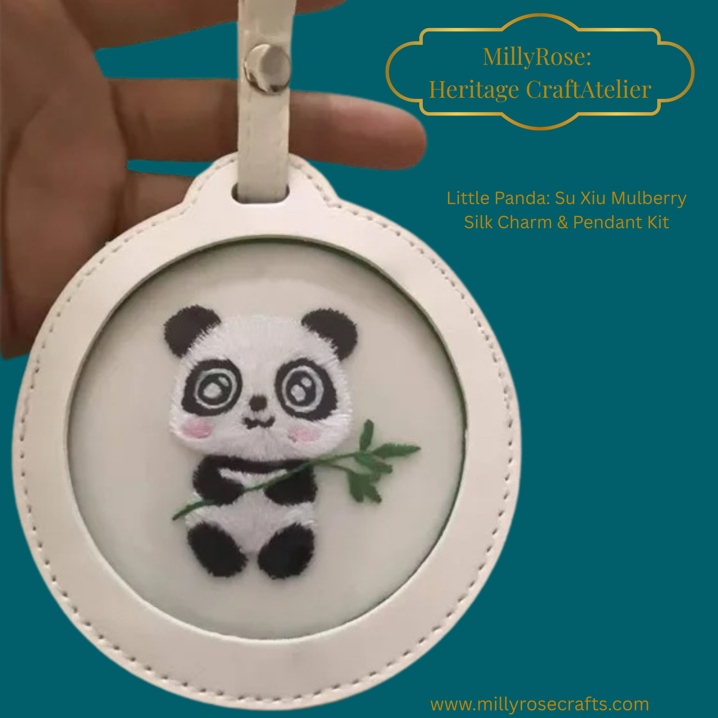 The Little Panda – Artisan Su Xiu Silk Embroidery Charm Kit