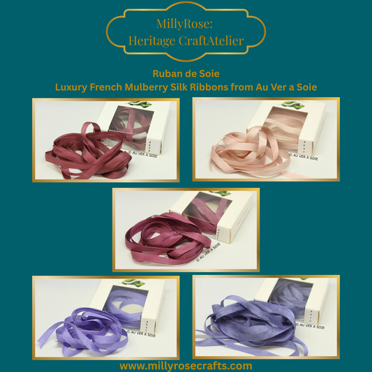 Au Ver à Soie 4mm 7mm mulberry silk 4634, 4642, 4645, 4912, 4914  official swatch
