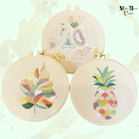 Learn Different Stitches Embroidery kit for Beginners Adults DIY 3 Set Kits Includes Stamped Flower Pattern Embroidery kit Embroidery Kits