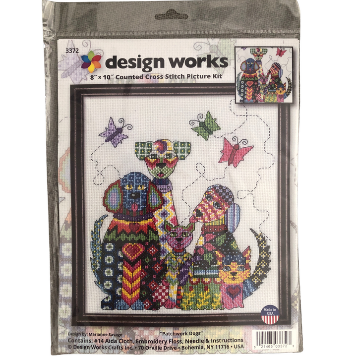 Design Works Patchwork Dogs Cross Stitch Kit