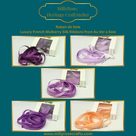Au Ver à Soie 4mm 7mm mulberry silk 3316, 3333, 3334, 3335, 3596  official swatch