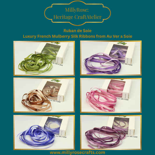 Au Ver à Soie 4mm variegated mulberry silk 2120, 3330, 4110, 4630, 4910, 5110 official swatch