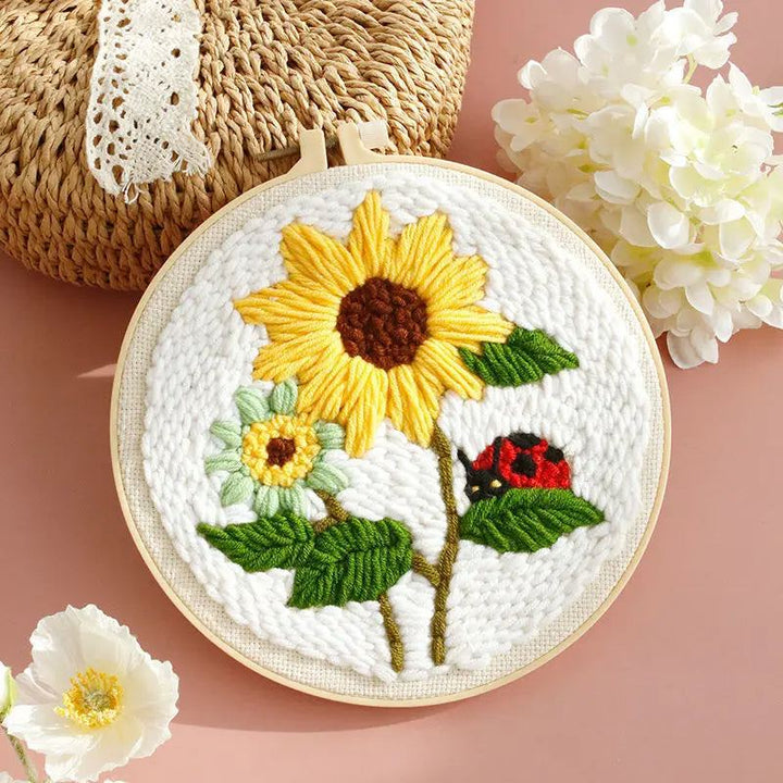 Sunflower Punch Needle Kit