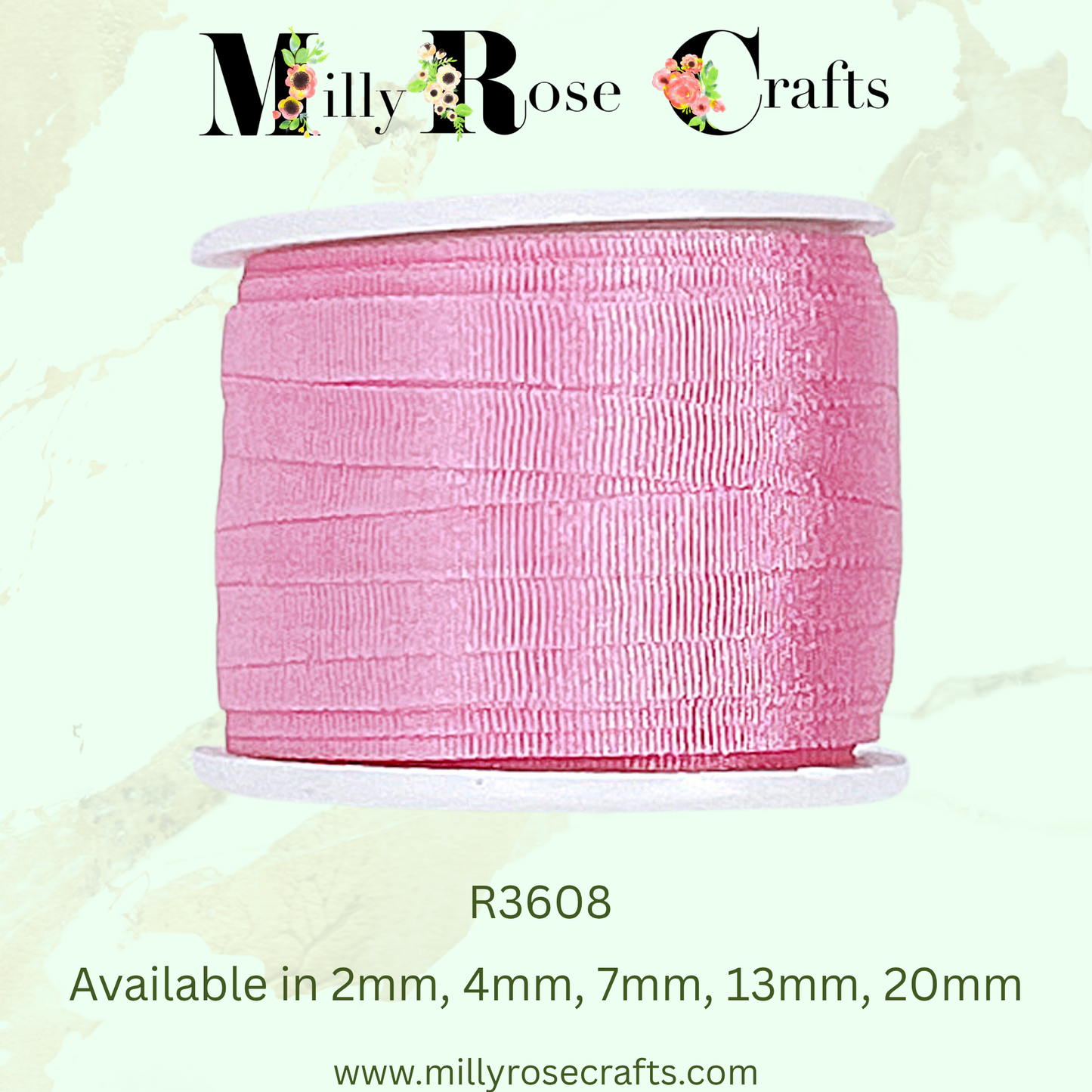 Premium 100% Mulberry Silk Ribbon  Artisan Single Color Collection 2mm,4mm,7mm,13mm,20mm widths