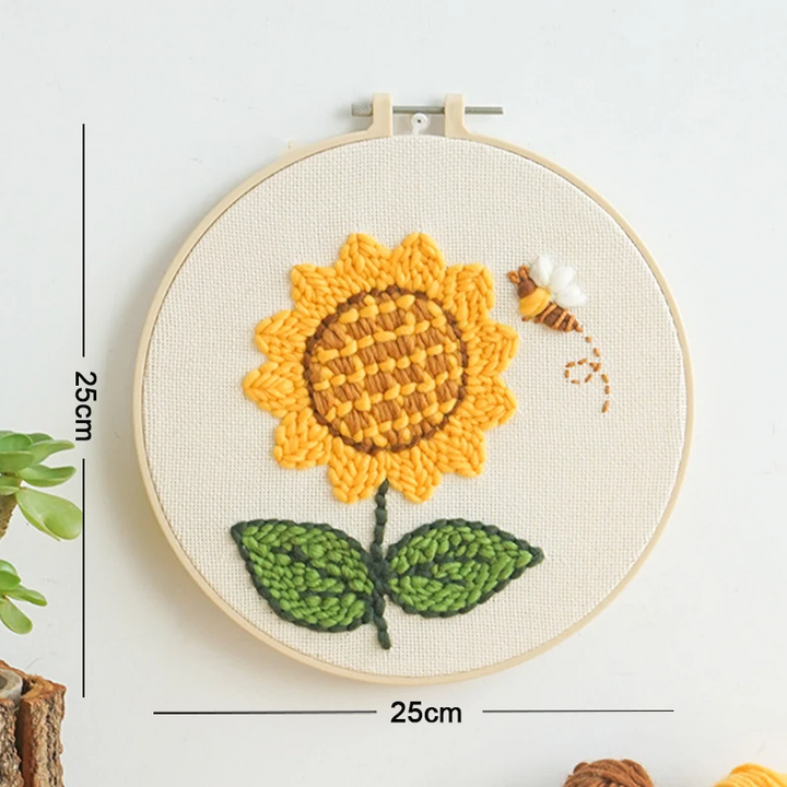 Sunflower Punch Needle Kit