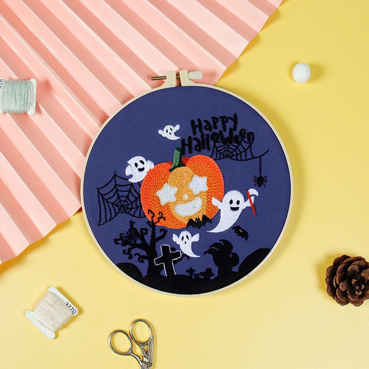 Complete Halloween Embroidery Kit