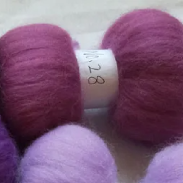 Purple Tones 70s Australian Merino wool for needle felting