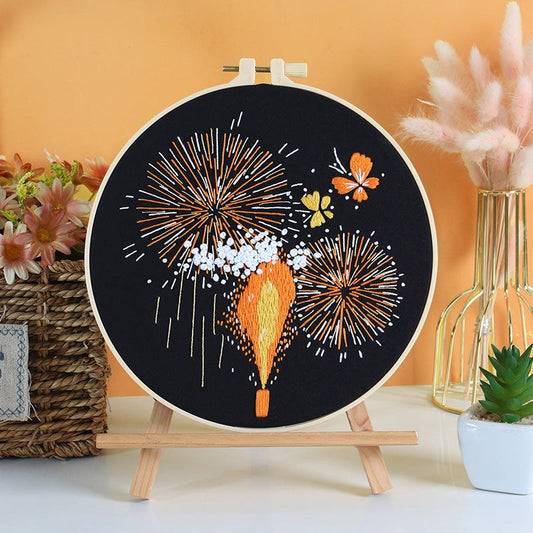 Firework and Butterflies Embroidery Kit