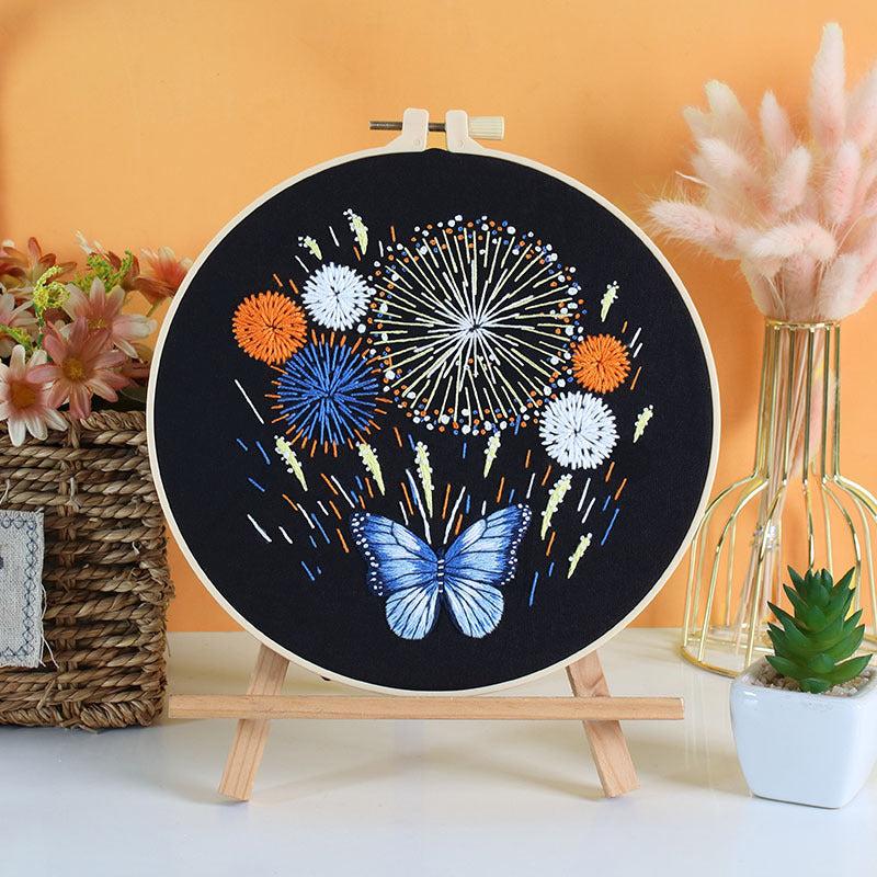 Firework and Butterflies Embroidery Kit