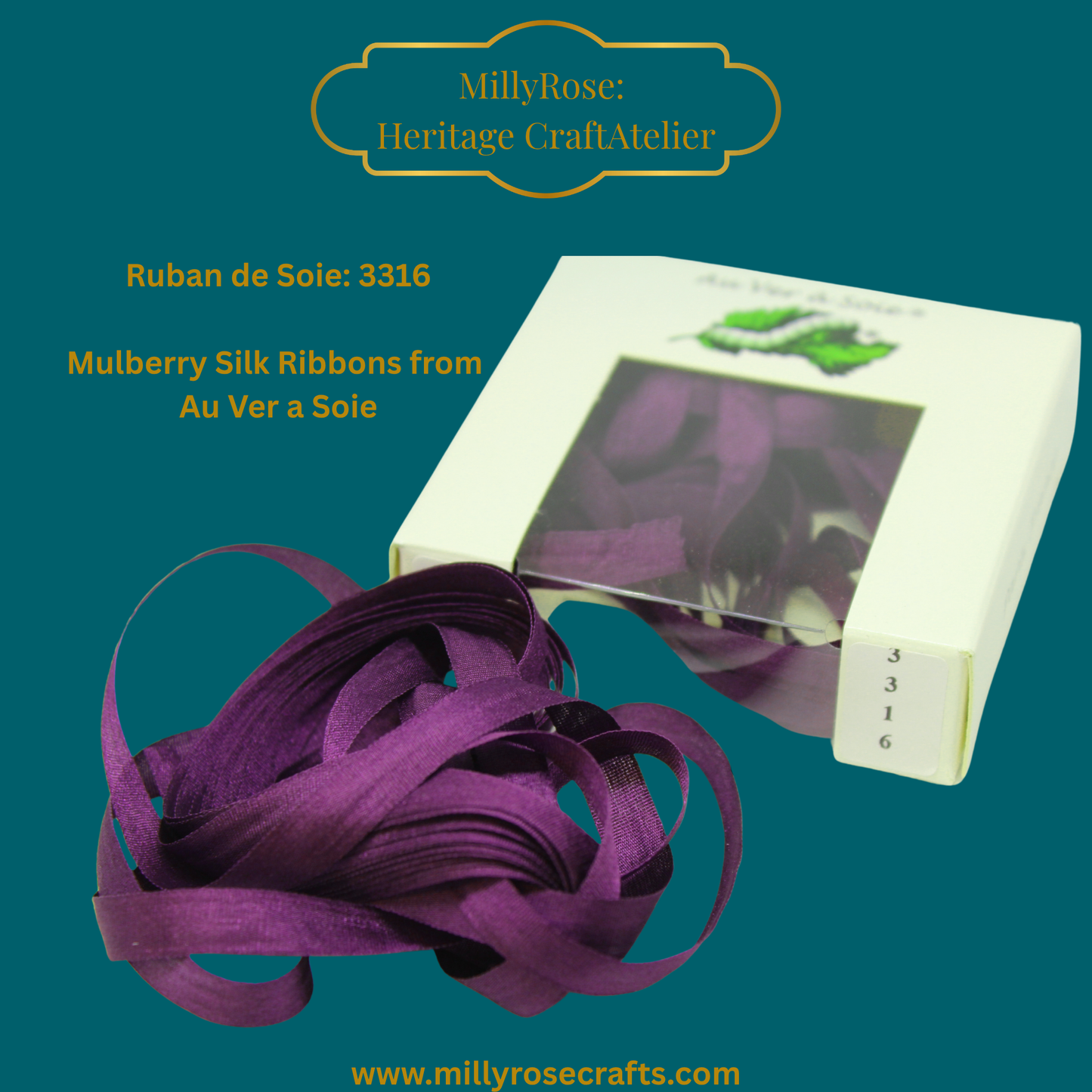 Au Ver à Soie 4mm 7mm mulberry silk 3316  official swatch