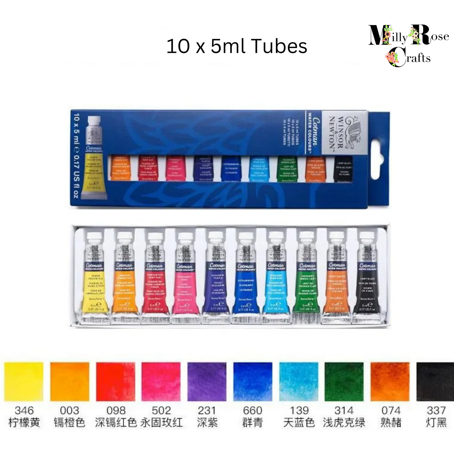 Winsor & Newton Cotman Watercolor Paint Set 10/20 Colours 5ml Tube Water Color Professional Painting Art Supplies Cotman Student Artist Gift