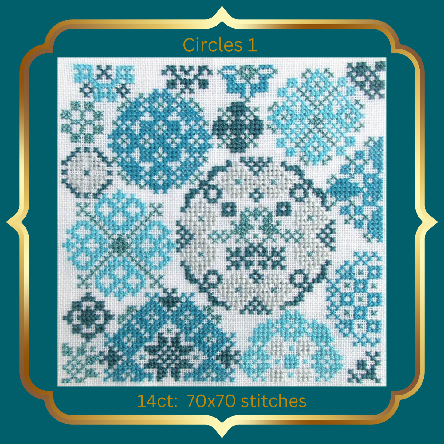 Historische Stickmuster Explorer Silk Cross Stitch Kit  Au Ver à Soie Turquoise Discovery Pack Sampler