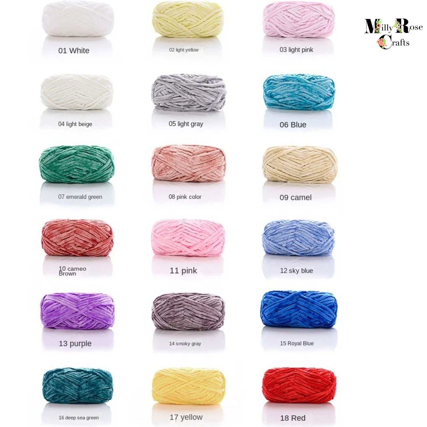 Chenille Velvet Yarn Knitting Wool 300g (100gx3) 6mm Thick Plush Chunky Crochet Threads DIY Sweater Scarf Blankets Blended Chenille Wool