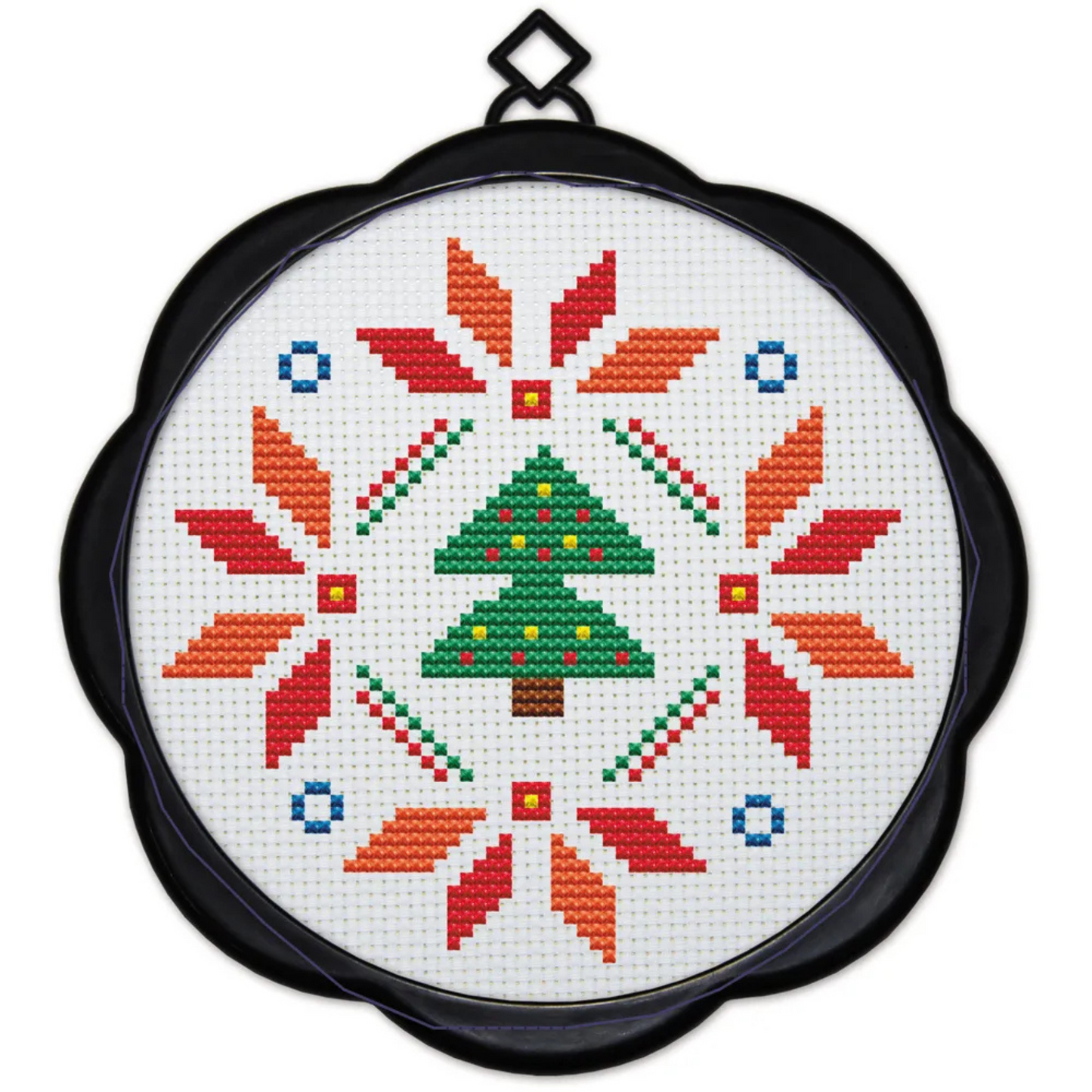 11ct Christmas Cross Stitch Kit Beginner Child Stamped Xmas Cross Stitch Kit, 11ct DIY Adult Beginner Counted Cross Stitch Easy Embroidery