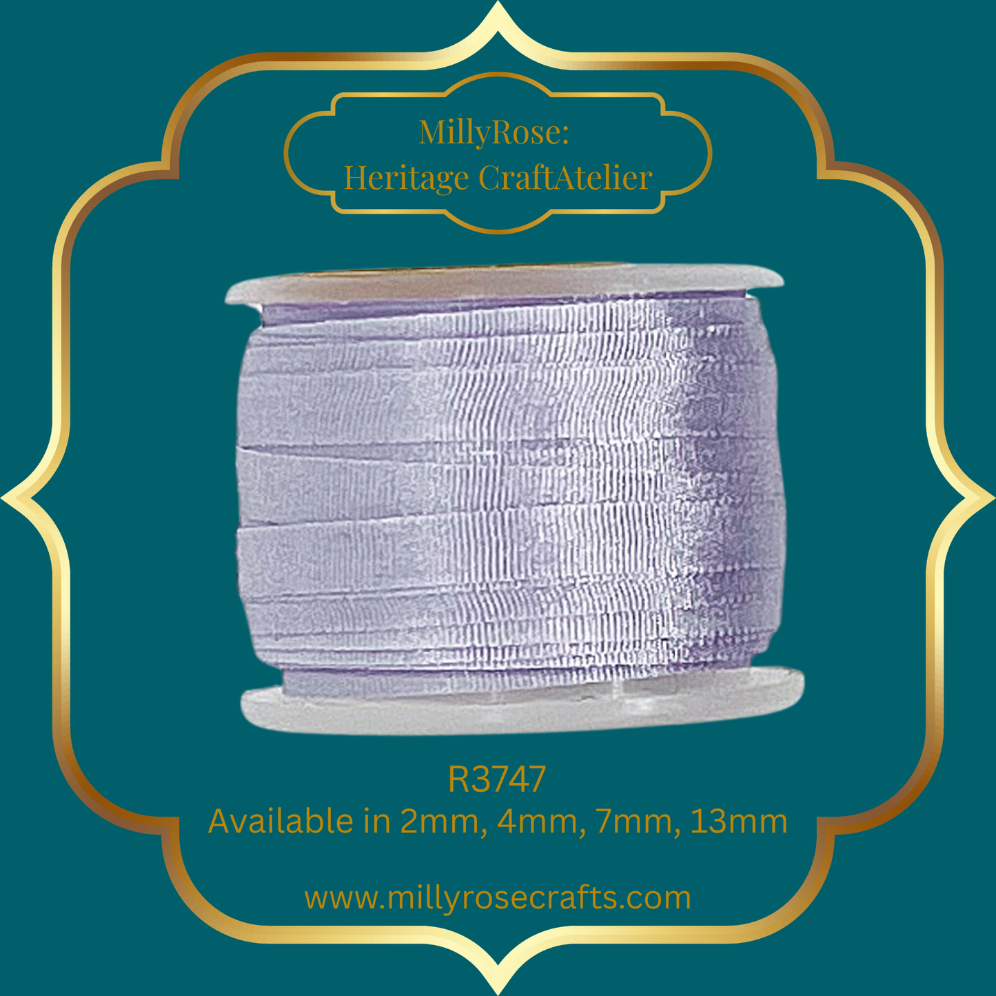 Premium 100% Mulberry Silk Ribbon  Artisan Single Color Collection 2mm,4mm,7mm,13mm,20mm widths
