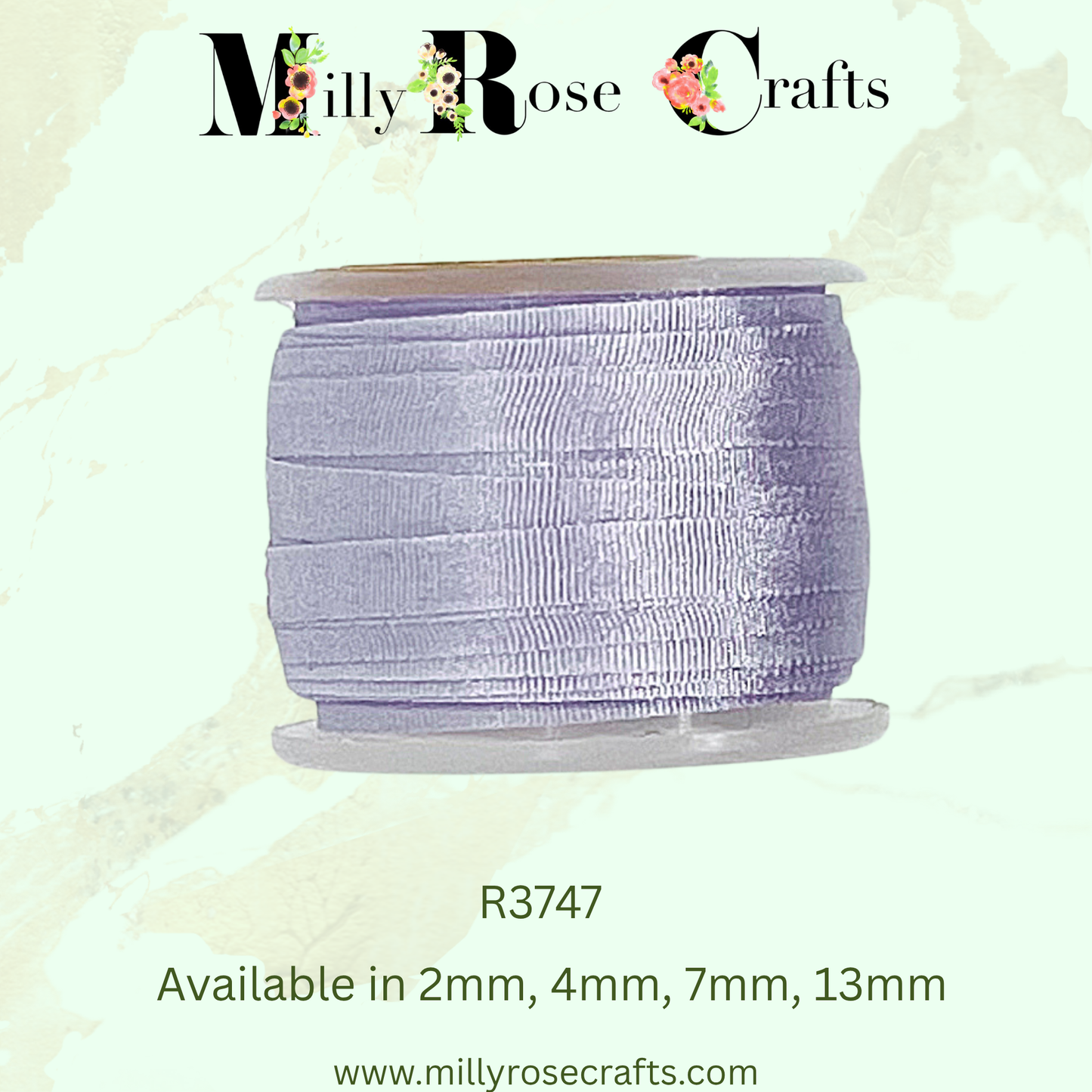 Premium 100% Mulberry Silk Ribbon  Artisan Single Color Collection 2mm,4mm,7mm,13mm,20mm widths