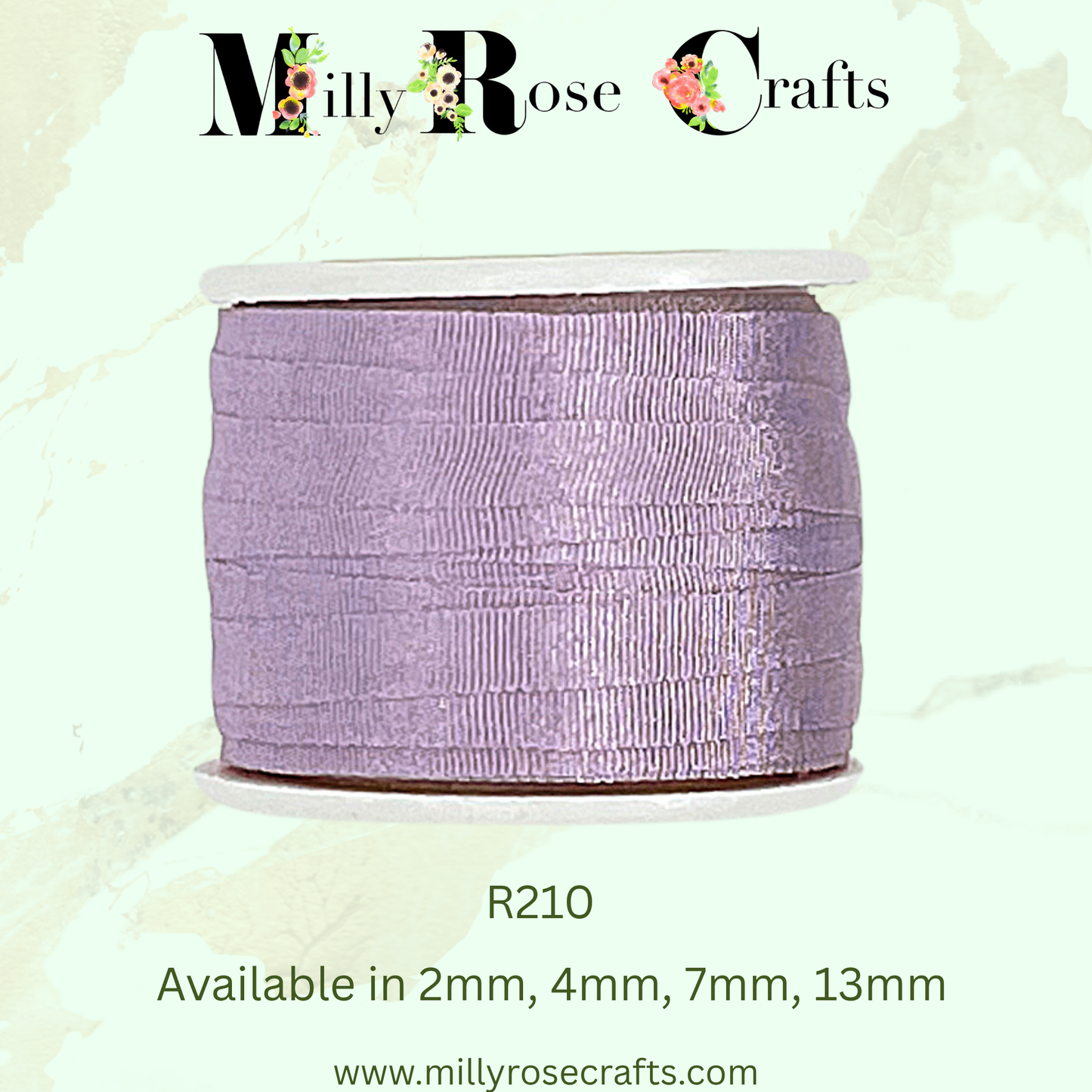 Premium 100% Mulberry Silk Ribbon  Artisan Single Color Collection 2mm,4mm,7mm,13mm,20mm widths